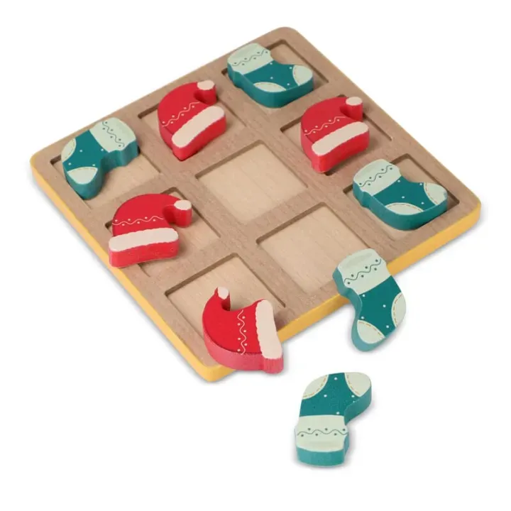 InSideOut FSC Wooden Christmas tic tac toe - LT57401 (N0099)